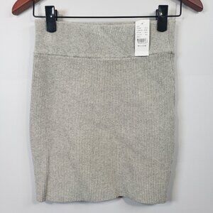 NEW ~  Pacsun Kendall & Kylie Gray Ribbed Skirt Size Medium M Stretch / B83